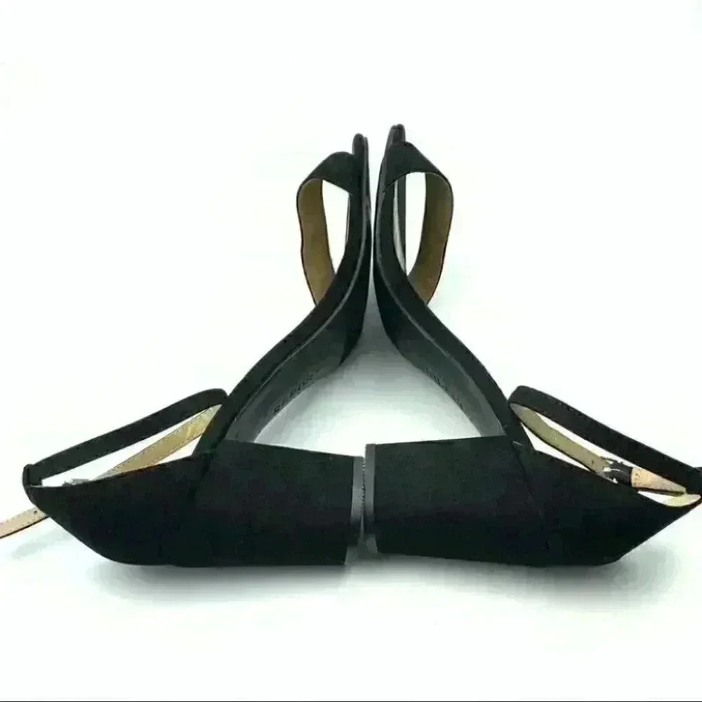New report heels Pamela 11 black faux suede dorsay - Picture 6 of 13